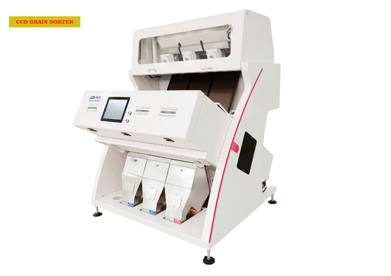 CCD Grain Color Sorter 192 قناة مع قاذف عالي التردد