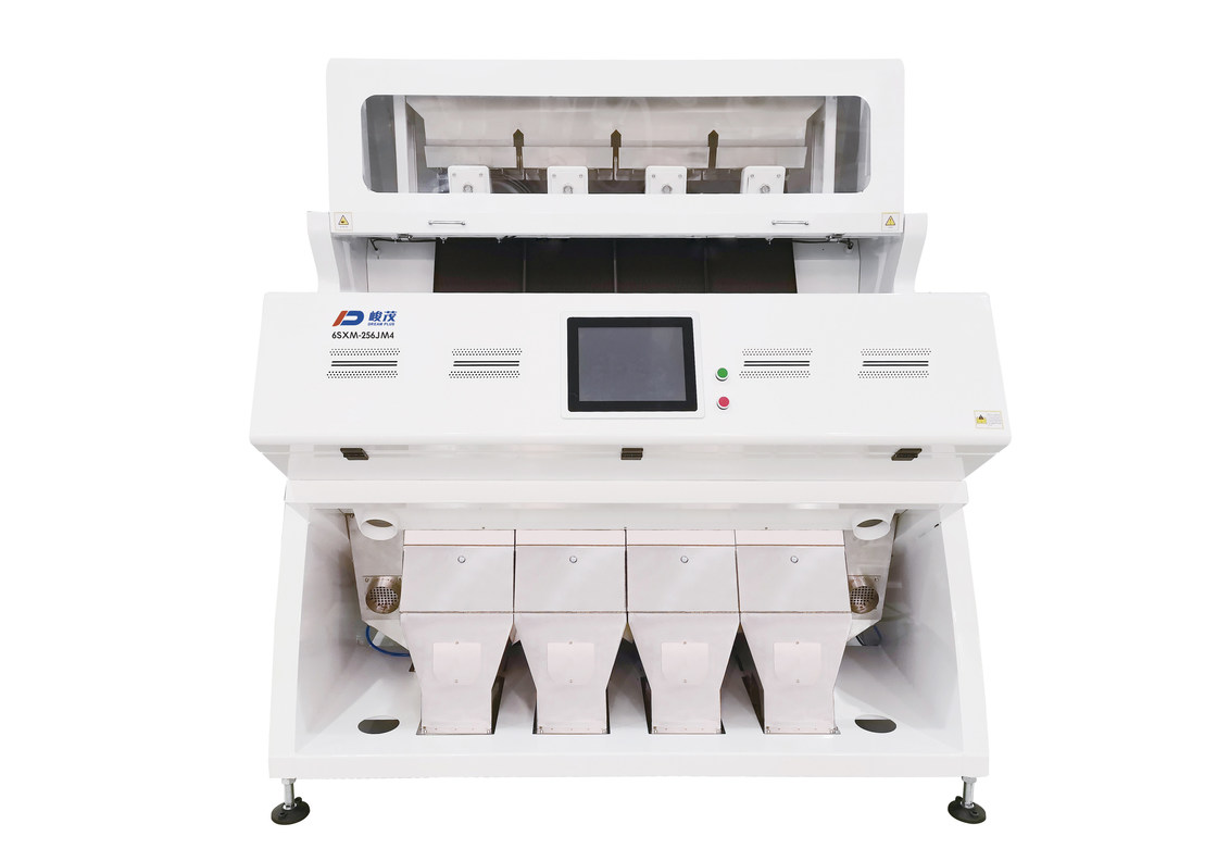 RGB CCD آلة فارز لون حبوب الذرة والقمح 4 مزالق 256 قناة