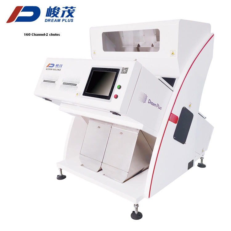 2 Chutes Grain Color Sorter CE شهادة 5400 بكسل RGB CCD